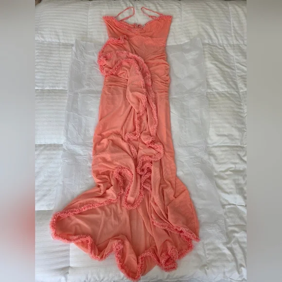 Peach Mesh House of CB 'Gabbi'-large
